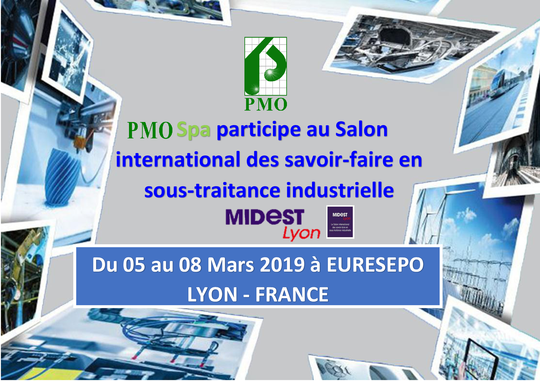 PMO participe au Salon international des savoir-faire en sous-traitance industrielle MIDEST 2019